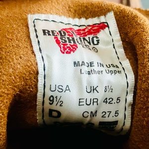Rare Red Wing boots size 9.5.